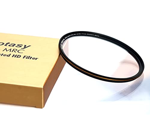 Image of Fotasy 77mm Ultra Slim UV Protection Lens Filter, Nano Coatings MRC Multi Resistant Coating Oil Water Scratch, 18 Layers Multicoated 77 mm UV Filter, German Schott B270 Glass