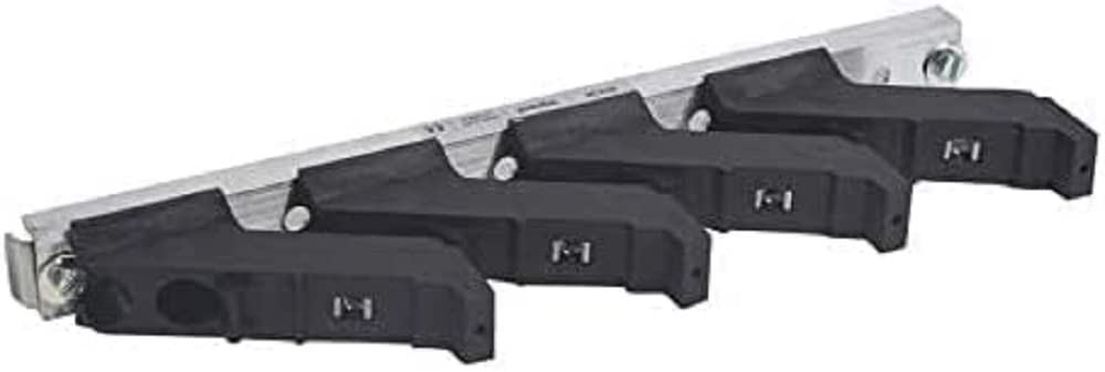 Support isolant 1 barre par pôle pour barres cuivre plates en position inclinée jusqu'à 800A