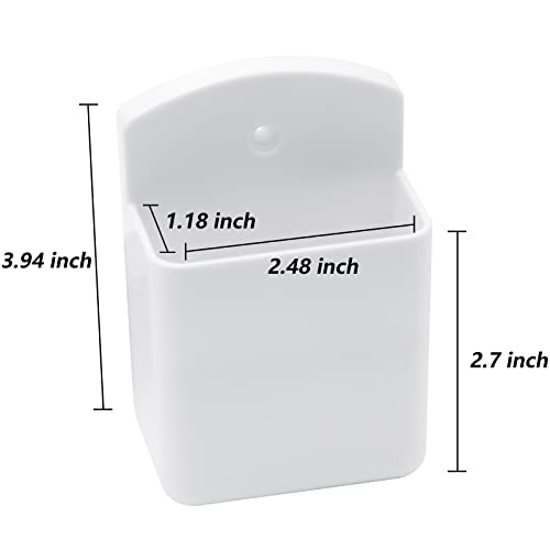 Support mural télécommande blanc auto-adhésif lot de 4 évite les pertes et chutes - 5