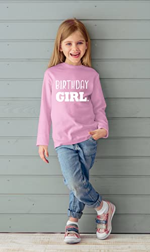 Image of Birthday Girl Shirt Toddler T-Shirt Kid Birthday Party Outfit Tee Gift for Girls 1st 2nd 3rd 4th 5th 6th 7th 8th Tops