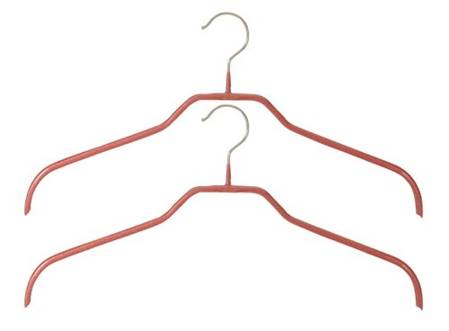 マワ すべり落ちない MAWAハンガー シャツ ブラウス用 レディース Mサイズ 2本組 ラメレッド MA3212LRD