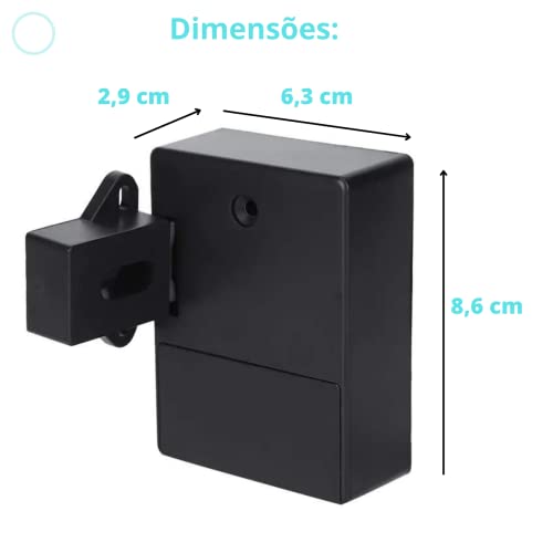 Fechadura Trava Invisível Sensor Móveis Gavetas