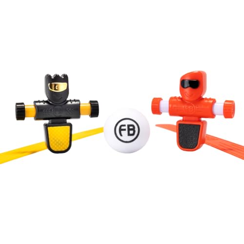 Fat Brain Toys Foosbots On The Go - jogo de tiros de mesa, brinquedos de futebol para 2 jogadores, jogos para crianças a partir dos 6 anos