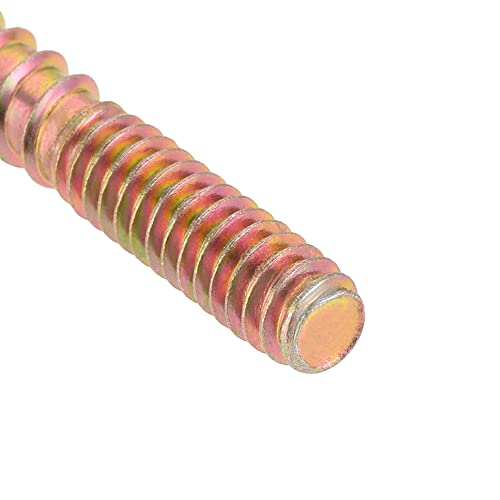 Image of uxcell 1 /4-20 x 1-1 /2 inch Hanger Bolts Double Head Dowel Screw for Wood Furniture 10pcs