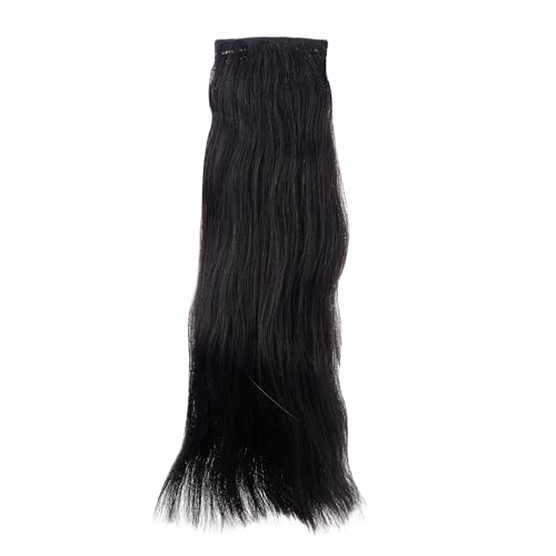 Image of 100% Remy Human Hair Ponytail Hair Extension - Instant Volume and Length Boost with Easy Clip-On Design Size 16 Inch