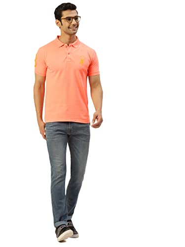 Image of CHKOKKO Men's Cotton Regular Fit Half Sleeves Polo T-Shirt