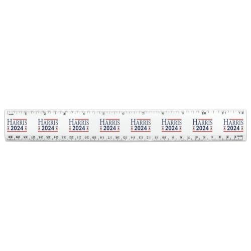 Kamala Harris 2024 12 Inch Standard and Metric Plastic Ruler