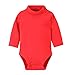 Hooyi Body à manches longues en coton pour bébé garçon et fille de 3 à 36 mois - Rouge - 3 mois