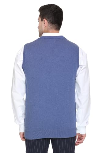 Image of V Neck Cotton Half Sweater for Man Winter Wear - Pullover Sweater for Men