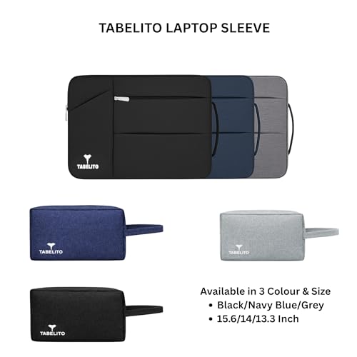 Image of Tabelito Hybrid 15.6 inch Laptop Bag Sleeve Cover with Box for 15.6 inch HP /Dell /Accer /Apple /Asus /Lenovo /Ultrabook /Razer Etc.-Grey 15.6 INCH