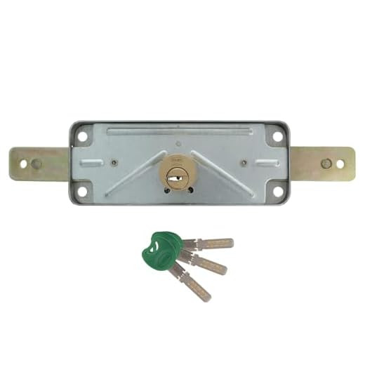 Amig - Cerradura Metálica para Cierres de Persianas Metálicas Enrollables Mod. 645 Cilindro: 15 mm Incluye 3 Llaves de Puntos Acabado Acero Zincado