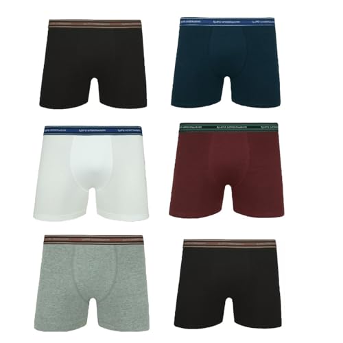 Kit Com 8 Cuecas Boxer Lupo Adulto Algodão Box Masulina 523