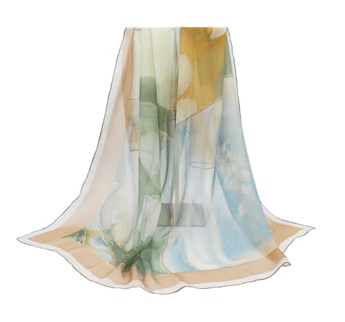 ANDANTINO Silk Chiffon Scarf 43