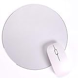 Round Mouse Pad LoiStu Round Aluminum Alloy Mouse Pad Winter and Summer Dual-Use Waterproof Antiski Matte Metal / High-Grade PU Leather Mouse Pad (Silver)
