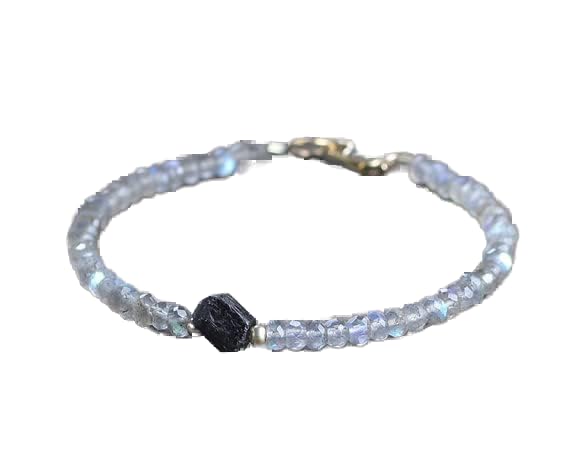 Bracelet labradorite et tourmaline noire pour votre style quotidien
