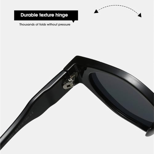 Lunettes de soleil polygone œil de chat rétro MUTYNE mixtes bicolores