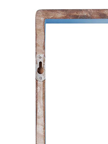 Image of Home Sparkle Wood Wall Mounted Floating Shelves | 3 Set Decorative Cube Shelves Rack | Ideal for Decoration in Living Room, Bedroom & Wall Floating Bookshelf (Lacquer Finish, Blue and Orange)
