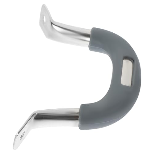 Hohopeti Mango de Repuesto para Olla de Silicona Resistente al Calor Asa Lateral Antiescaldaduras de Acero Inoxidable Compatible con Cacerolas y Ollas de Vapor Agarre Cómodo y Duradero