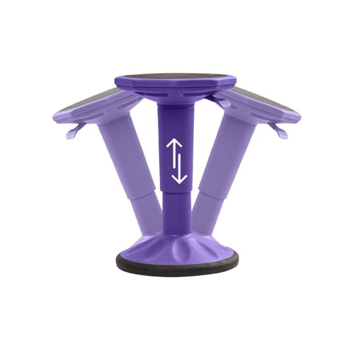 Image of Adjustable Wobble Stool - Wobble Chair Middle and High School Students - Flexible Seating for Classrooms - Adjusts from 17 inch - 23 inch