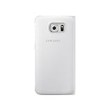 Colore: Bianco Samsung Custodia Flip Wallet In Finta Pelle Per Galaxy S6, Bianco