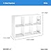 ClosetMaid 6 Cube Storage Shelf Organizer Bookshelf with Open Back, Vertical or Horizontal, Easy Assembly, Wood, White Finish
