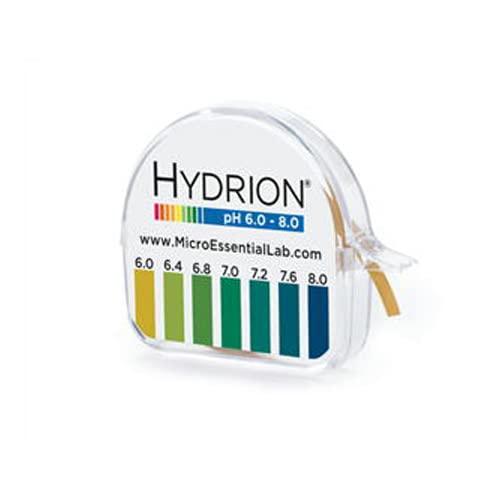 Micro Essential 345 Short Range Single Roll Dispenser Comparator, pH 6.1-8.0 (Pack of 10)