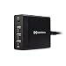 Cable Matters 72W 4-Port USB C Charger (USB C Power Adapter/USB C Laptop Charger/USB-C PD Charger) with 60W Power Delivery for Laptops, Tablets, and Smartphones in Black