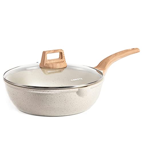 Padella Antiaderente In Ceramica Flonal ONICE – 28 Cm – Made In Italy – Senza PFAS, PFOA E Metalli Pesanti – Alluminio Forgiato, Manico In Bachelite Freddo