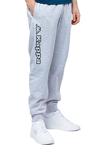 Kappa Jogginghose Herren in Größe M I Sweatpants in Grau mit stylischem...