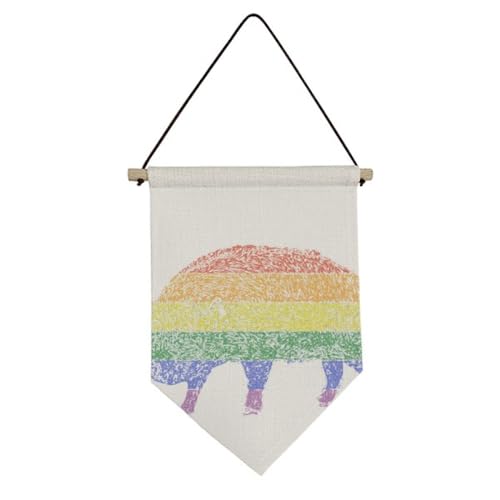 Drapeau en toile LGBT déco murale pour habiller un mur vide facilement