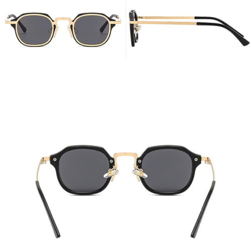 Metal PC Punk Sunglasses Women Fashion Vintage Sun Glasses Men Square Anti UV Shades Goggles Glasses3