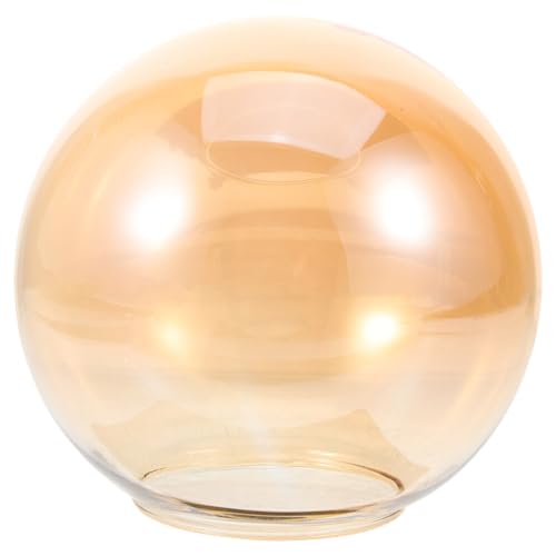 HOLIDYOYO Pantalla De Lámpara Colgante De Cristal Con Forma De Globo Transparente De 5.9 Pulgadas Reemplazo Para Lámparas De Interior Decorativas