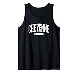 regalo di souvenir cheyenne wyoming in stile college canotta