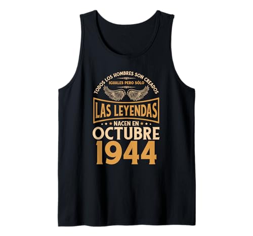 Cumpleaños Hombre Regalos Las Leyendas Octubre 1944 Camiseta sin Mangas