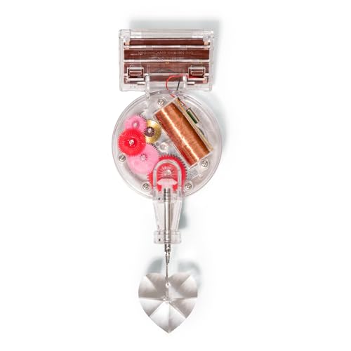 Kikkerland Solar Powered Rainbow Maker Prism Suncatcher Fun Home Window Decor Unique Gift for Christmas & Birthdays Heart Shaped