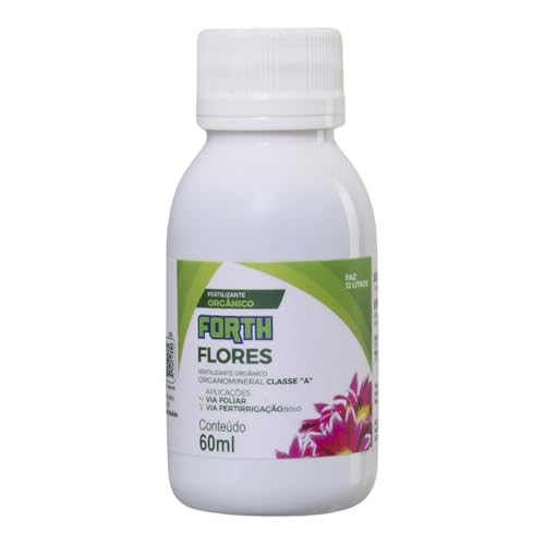 Adubo Forth Flores, Fertilizante Concentrado, Floração, NPK (Nitrogênio, Fósforo, Potássio), Micronutrientes, Dupla Ação, 60ml
