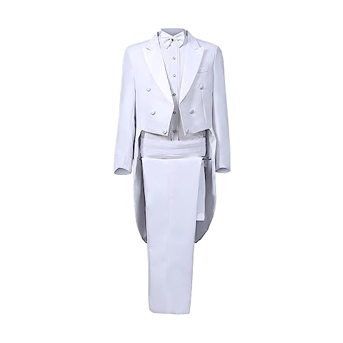 Mens Tuxedo Jacket Tails Slim Fit Tailcoat Swallowtail Dress Coat Swallowtail Dinner Party Wedding Blazer Suit Jacket