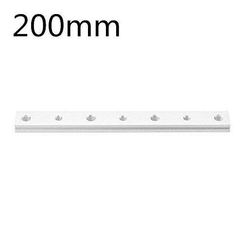 Belupai 100/200 mm M6+M8 T Fente Écrou T-Track Écrou coulissant pour le travail du bois Outil de fixation de fente