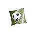 Herding Young Collection - Cojín (poliéster, 1 Unidad), diseño de balón de fútbol