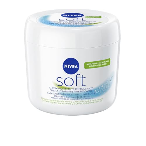 NIVEA Soft Feuchtigkeitscreme für Gesicht, Körper und Hände, 500 ml