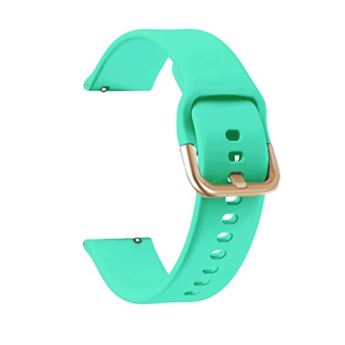 Bracelet montre 20mm silicone vert menthe pour Zepp E GTS 3 et GTR 42mm