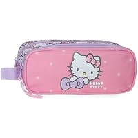 Hello Kitty My Favourite Bow Estuche Doble Rosa 23x9x7 cms