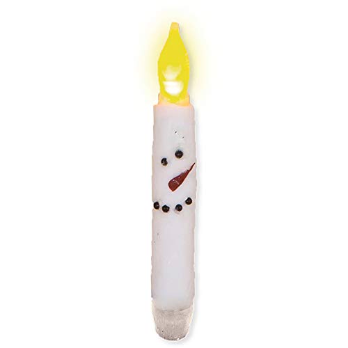 WT Collection White Snowman Taper Candle, 8