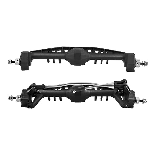 1:10 スケール RC カーフロントおよびリアアクスルセット、フロントリアブリッジ交換修理パーツ RC カーアクスル、Axial 1/10 用、