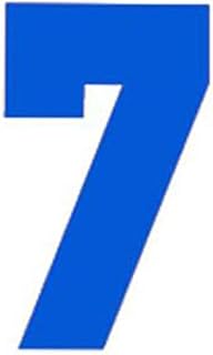 RECHERE Numbers Obrazek do wprasowania Heat Transfer do piłki nożnej, baseballu, dżerseju, sportowy, solidny rodzaj czcionki, niebieski