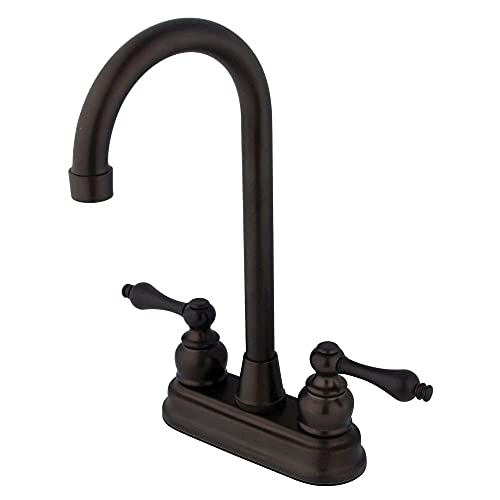Kingston Brass KB495AL Victorian High-Arch Bar Faucet, 4-3/4", Oil Rubbed Bronze - image 1