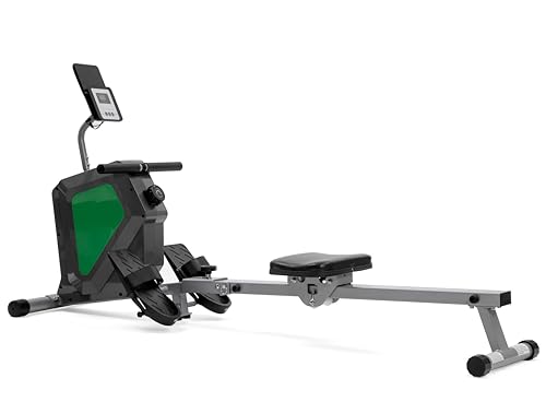 Image of Magnetic Rowing Machine, Quiet Foldable Rower with 8-Level Resistance, LCD Monitor & Tablet Holder, Full-Body Low-Impact Cardio Equipment, Optional 2-in-1 Strength Training