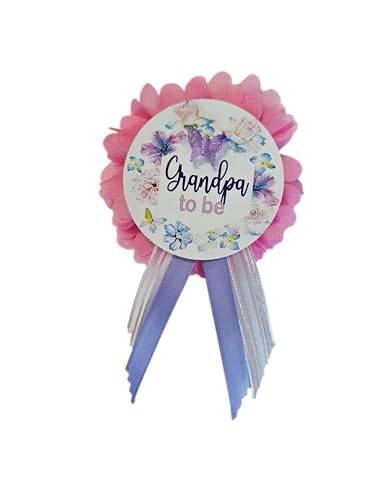 Image of Butterfly Theme Baby Shower or Pregnancy Announcement Party Favors, Baby Shower Decorations, Baby Shower Invitations, Baby Shower Invites, Baby Shower Gifts (grandpa pin)