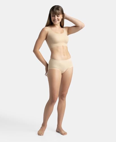 Image of Jockey 1839 Lounge Bra | Wirefree | Padded | Full Coverage | 360 Degree Stretch and Removable Pads | Microfiber Nylon Fabric