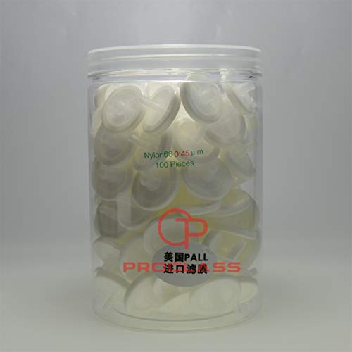 Proglass Syringe Filter 25mm 0.45um Nylon66,100pcs